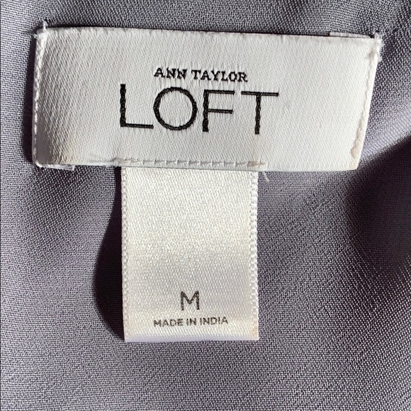 Ann Taylor LOFT silver sequin blouse - Picture 5 of 5